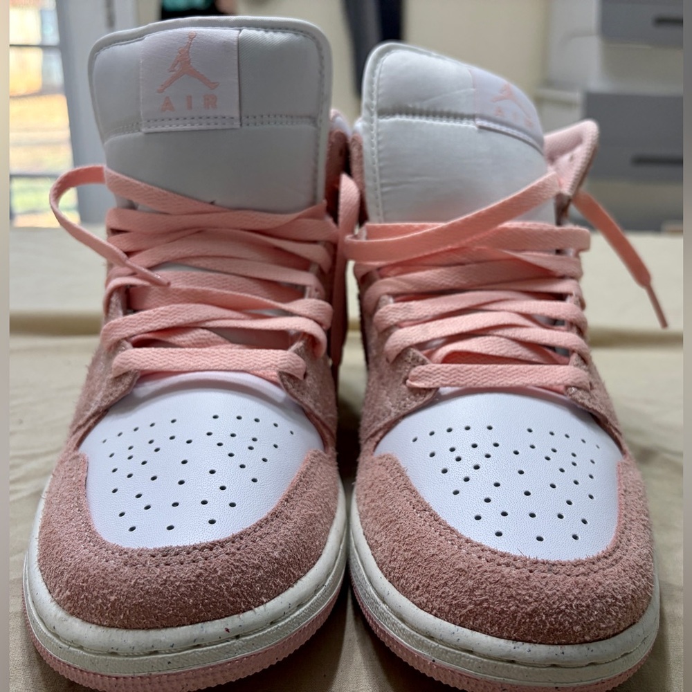 Air Jordan Pink and White Men’s Sneakers
